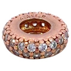 PANDORA Rose Gold Plated Cubic Zirconia Bead Charm