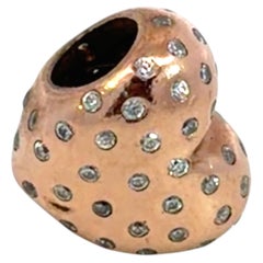 PANDORA Rose Gold Plated Heart Charm Bead