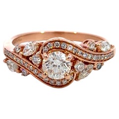 Adrianna Papell Diamond Engagement Ring 14K Rose Gold