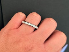 Tiffany & Co. Mens 1.50 Carat Diamond Wedding Band Ring Platinum Size 12.75