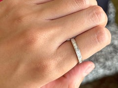 ~1 ct Eternity Channel Set Diamond Ring 14k White Gold