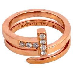 Tiffany & Co. T Square Wrap Diamond Ring in 18k Rose Gold