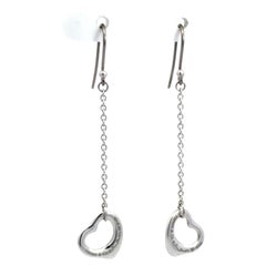 Tiffany & Co. Boucles d'oreilles pendantes « Open Heart » en argent massif