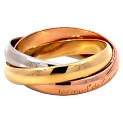 Vintage Cartier Trinity Ring in 18k Gold size US 7.5