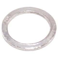 Platin Medium Band Ring Stapeln Mode Unisex Design für Männer Frauen