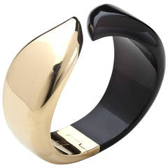 Tiffany & Co. Elsa Peretti Onyx Gold Bracelet