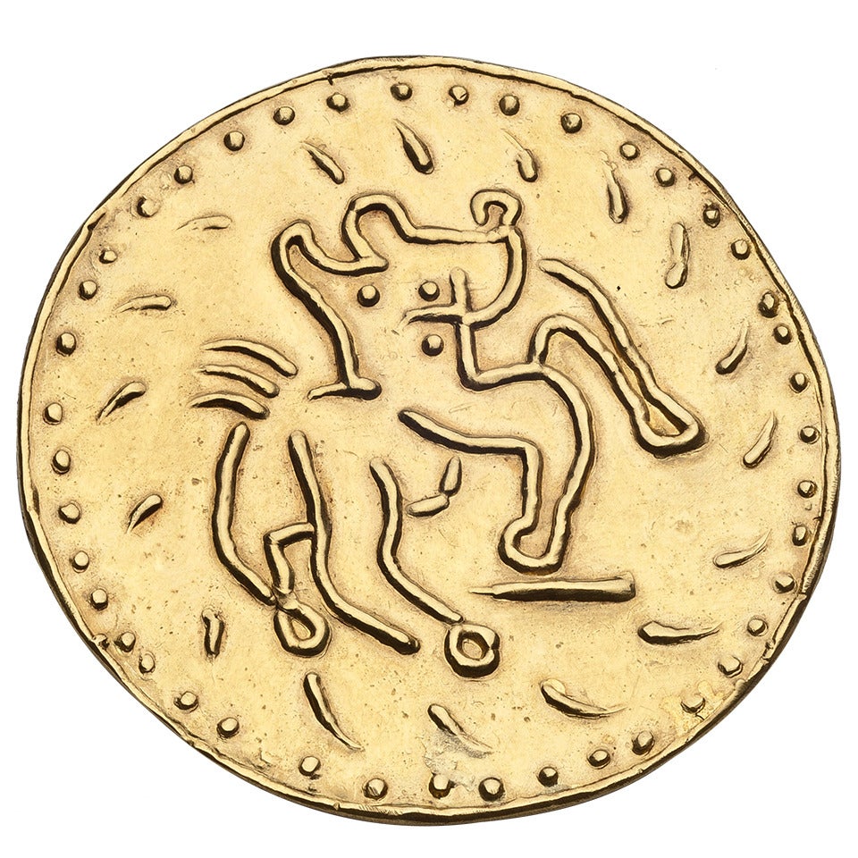 Picasso Gold Centaur Pendant
