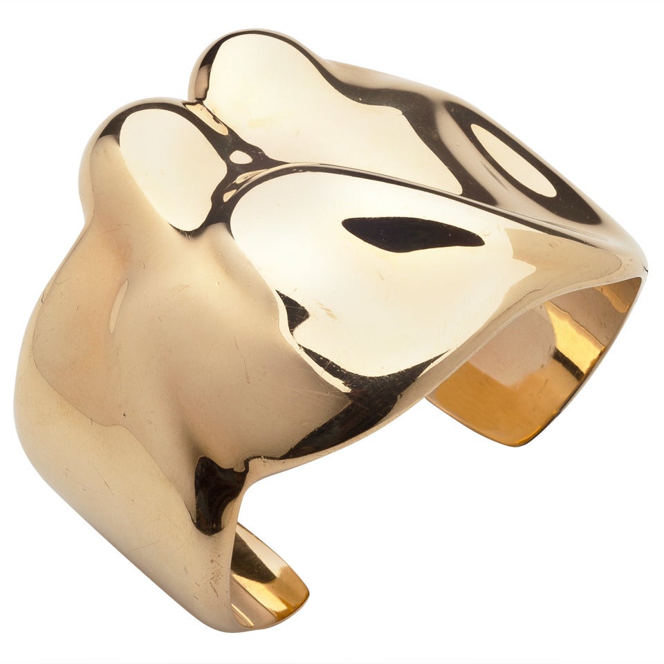 Tiffany & Co. Elsa Peretti Gold Cuff Bracelet For Sale