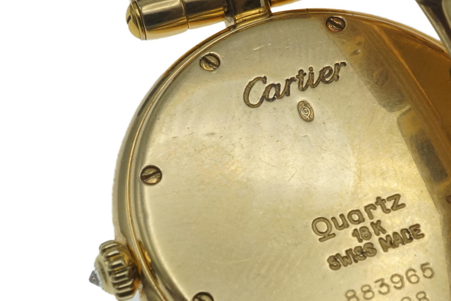 Cartier Diamond 18 Karat Gold Wristwatch 3