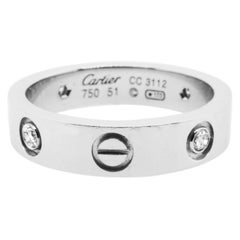 Cartier Diamond and 18 Karat Gold Love Ring
