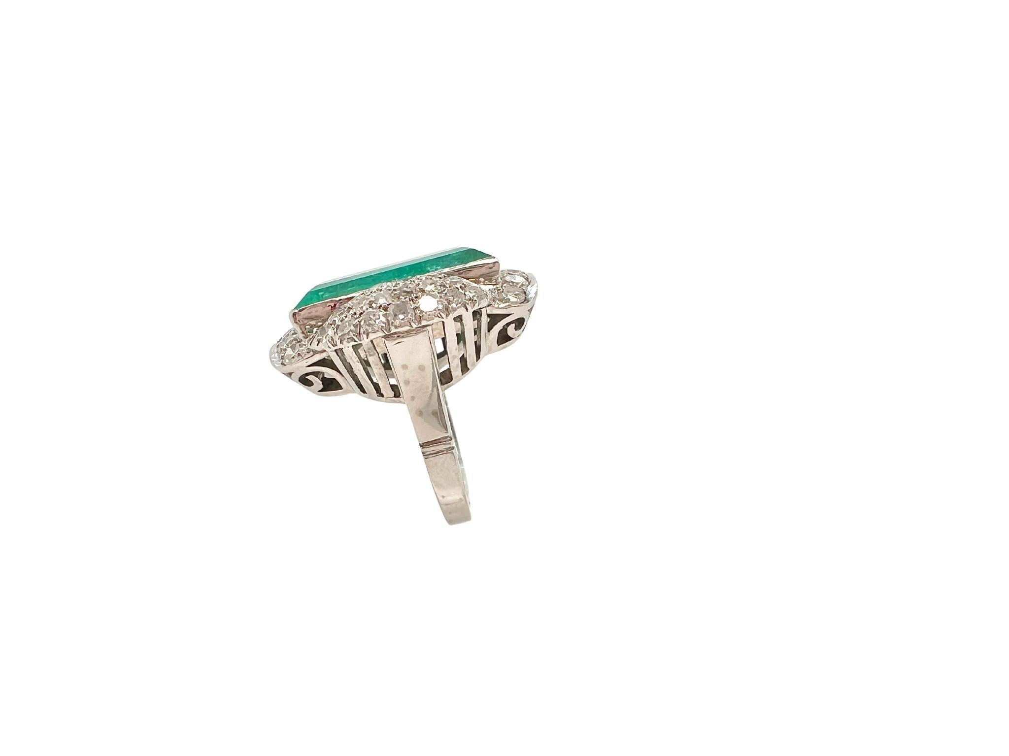 Squisito anello con smeraldo e diamante

Dettagli:
Incastonato con uno smeraldo rettangolare a gradini di circa 7,35 carati, accentuato da diamanti a taglio singolo, senza marchi di controllo, misura 4.
Peso: 12.7 grammi

In ottime condizioni