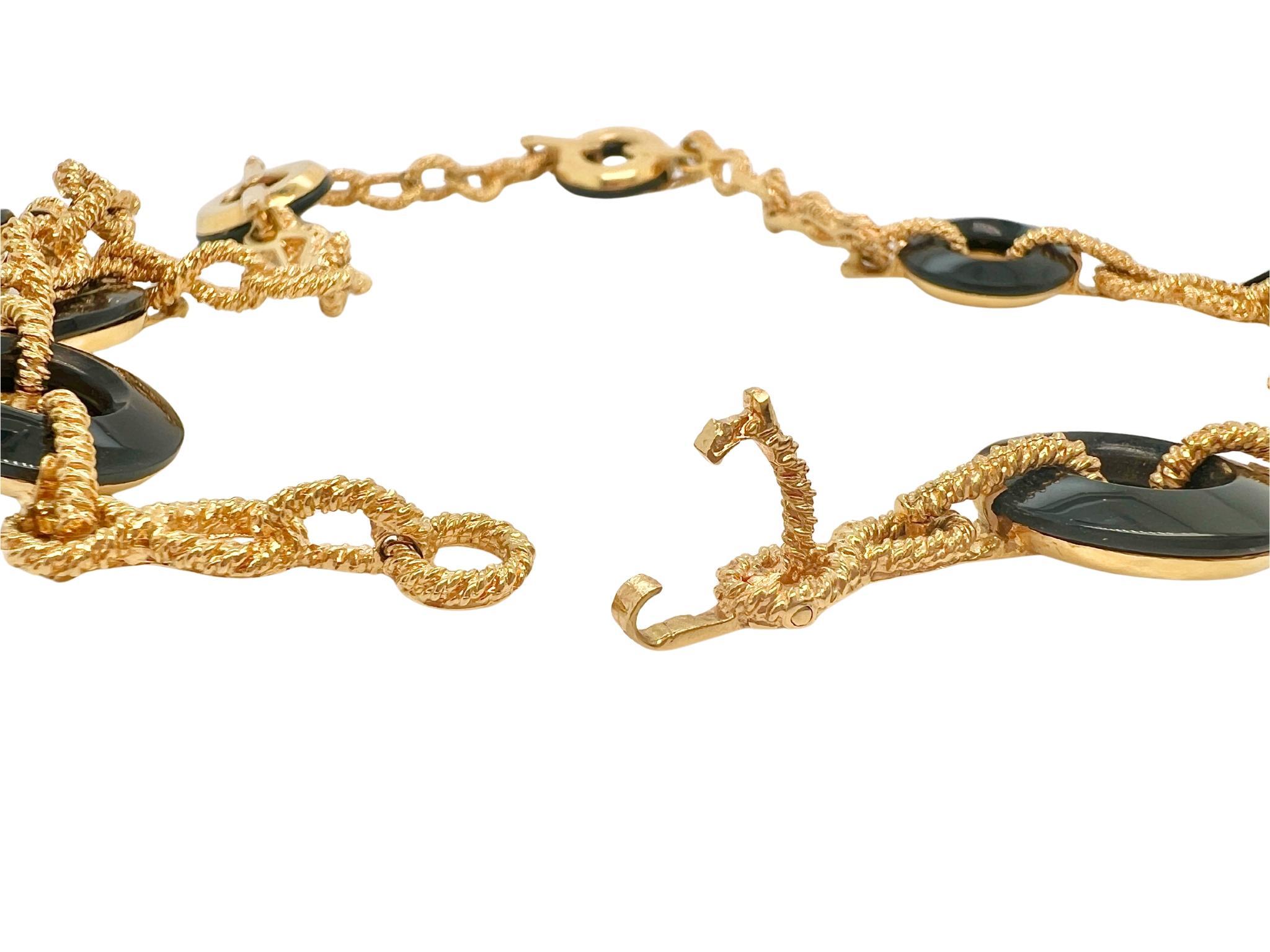 Collier d'onyx en or 18 carats Van Cleef & Arpels Excellent état - En vente à New York, NY