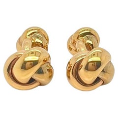 Cartier 18k Gold Knot Cufflinks