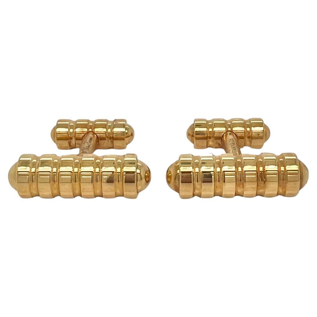 Gemelli Groove in oro giallo 18k di Paloma Picasso for Tiffany & Co. in vendita