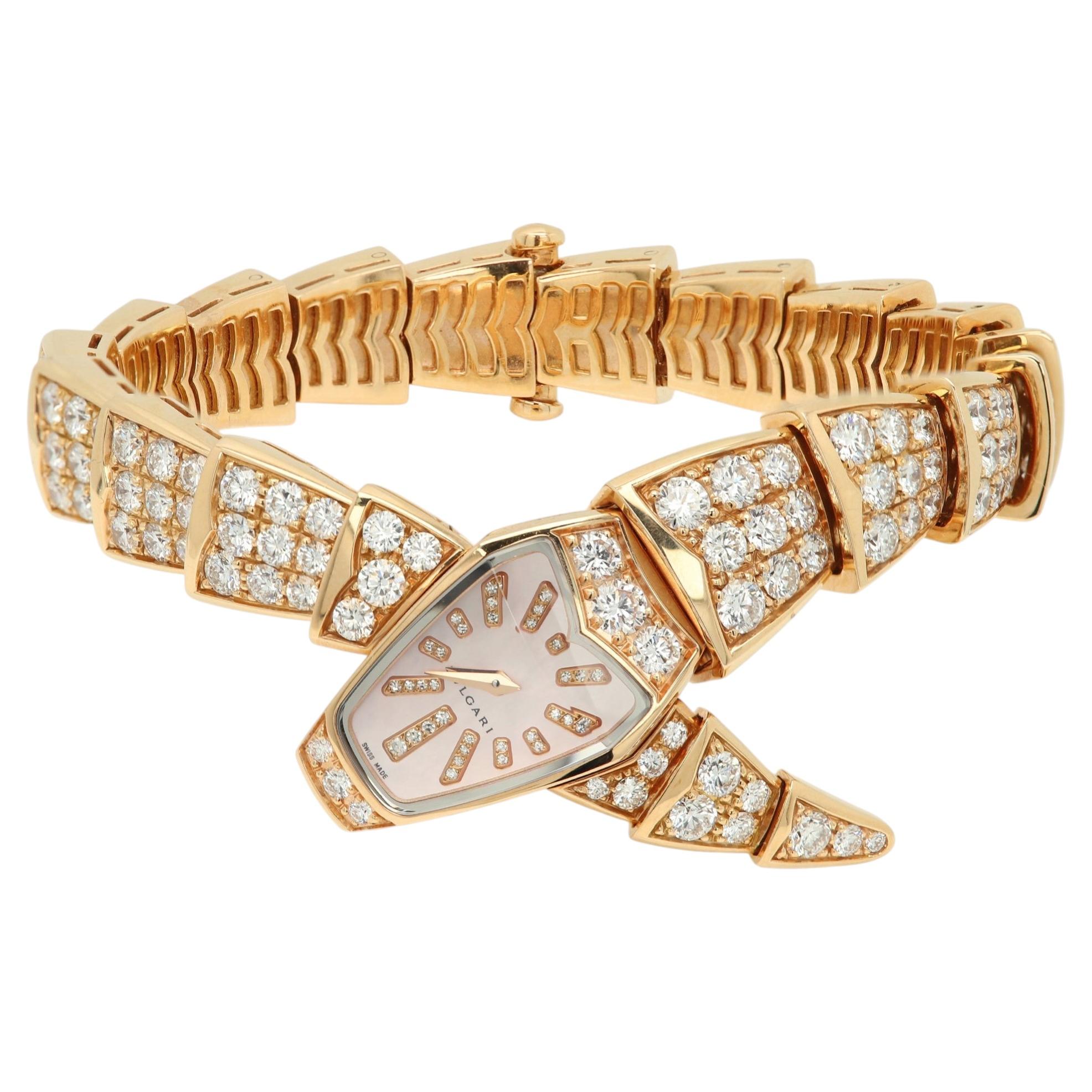 How can you tell a fake Bvlgari serpenti watch?