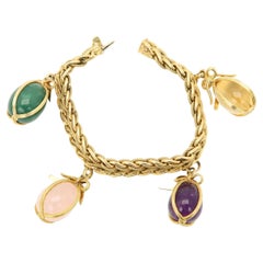 Tiffany & Co Schlumberger Vintage Charm Bracelet 18k Yellow Gold