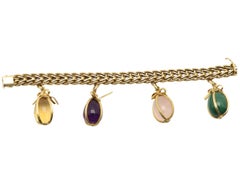 Tiffany & Co Schlumberger Vintage Charm Bracelet 18k Yellow Gold