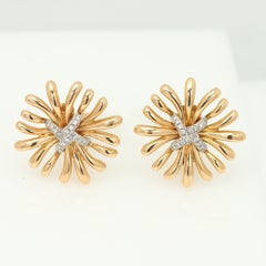Pendientes «Verdura Ray» de oro de 18 quilates y diamantes