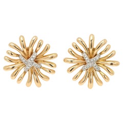 Boucles d'oreilles « Ray » de Verdura, en or 18 carats et diamants