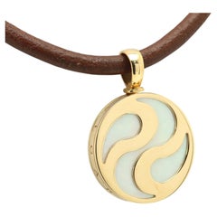 Bulgari Ying Yang 18k Yellow Gold Spinning Pendant