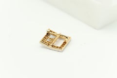 Tiffany Antique Buckle Brooch Pin 18k & Platinum