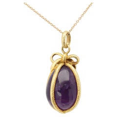 Schlumberger for Tiffany & Co. Purple Amethyst Egg Pendant Necklace