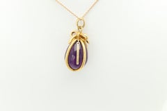 Schlumberger for Tiffany & Co. Purple Amethyst Egg Pendant Necklace