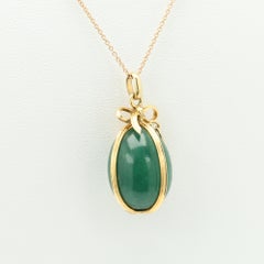 Schlumberger for Tiffany & Co. Purple Aventurine Quartz Egg Pendant Necklace