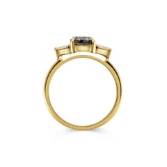 Rachel Boston 18ct Yellow Gold and Asscher Cut Imperfect Diamond Ring