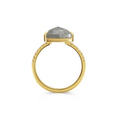 Rachel Boston 18ct Yellow Gold and Trillion Rose Cut Imperfect Diamond Ring