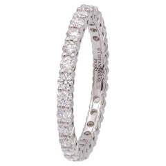 Tiffany & Co. Platinum Forever Full Circle Diamond Band Ring .85ct Size 6