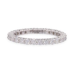 Tiffany & Co. Platinum Forever Full Circle Diamond Band Ring .85ct Size 6