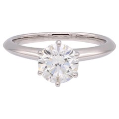 Tiffany & Co. Platinum 1.40 ct I VS1 Round Diamond Solitaire Engagement Ring