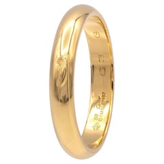 Vintage Cartier Men's 18K Yellow Wedding Band Ring 4mm Size 63 US 10.5 Ca. 1997