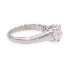 Tiffany & Co. Bague de fiançailles en platine sertie d'un diamant Lucida de 1,76 ct, pureté VS1