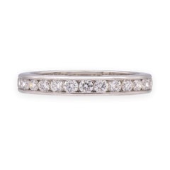 Tiffany & Co. Plat Full Circle 3mm Channel-Set Diamond Eternity Band Ring 6.75