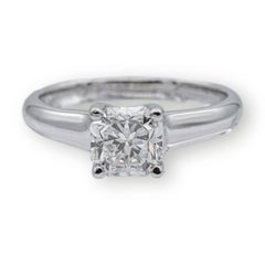 Vintage Tiffany & Co. Lucida Diamond Engagement Ring .87ct EVS2 in Platinum
