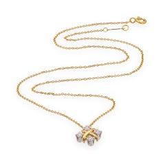 Tiffany & Co. Jean Schlumberger 16 Stone Lynn Pendant Necklace Platinum 18KY