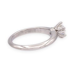 Tiffany & Co. Platinum 0.78ct G-VS1 Round Diamond Solitaire Engagement Ring