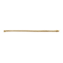 David Yurman 18K Yellow Gold 5mm Men's Box Chain Bracelet 8" inch