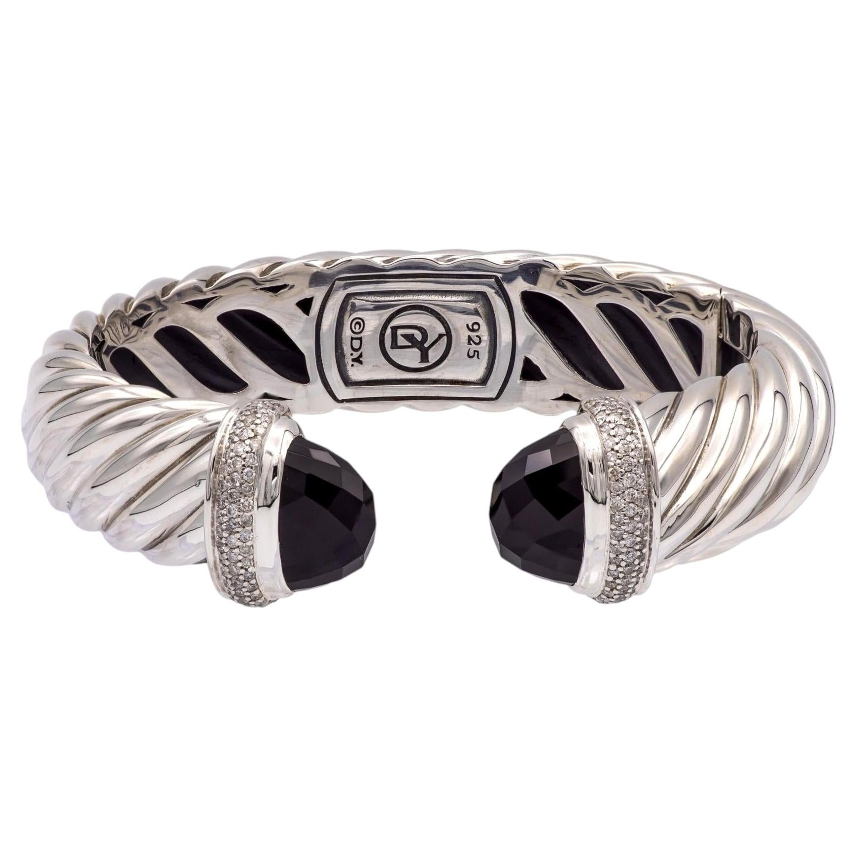 How do men stack silver bracelets?