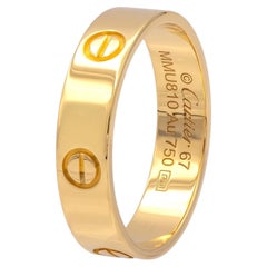 Cartier Love ring Men's 5.5mm 18K Yellow Gold Classic Model size 67 US 12