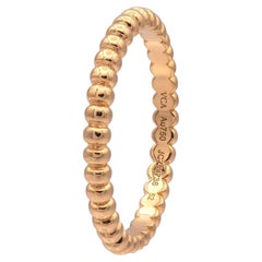 Van Cleef & Arpels Perlée Pearls of Gold 18K Rose Gold Band Ring Small Size 6