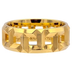 Tiffany & Co. Anillo «T True» de 8 mm, de oro amarillo de 18 quilates, talla 9,25