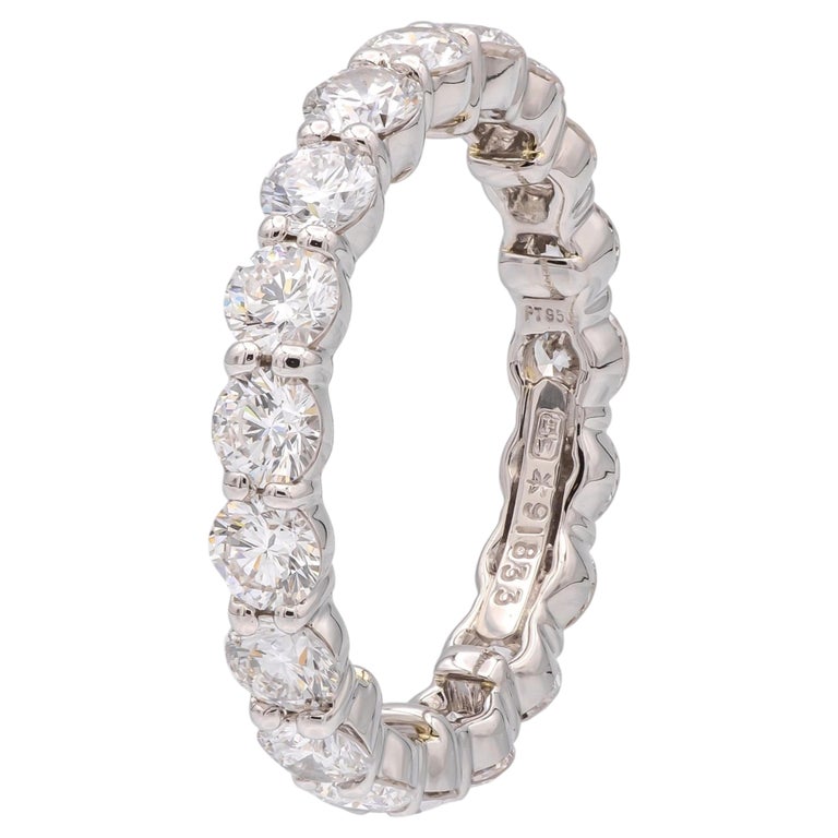 Harry Winston Vintage Harry Winston Platinum Full Eternity Diamond Band 2.98ct 3.5mm Size 8