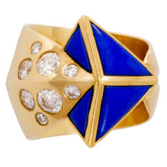 Otto Jakob Lapis Diamond Gold Arrow Ring 5