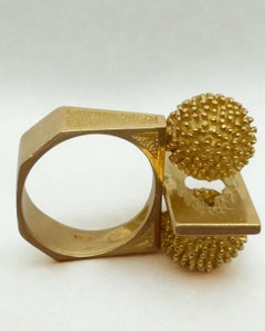 Roger Lucas 18K Yellow Gold Cocktail Ring, Canada, Circa 1969