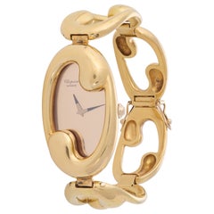 Chopard 18K Yellow Gold Manual Wind Watch, 22mm x 33mm, Circa 1970