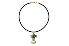 Colgante Giorgio Facchini de jade, esmalte y oro amarillo 2016