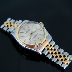 Rolex Oyster Perpetual Datejust 16000 Yellow Gold Stainless Steel Watch